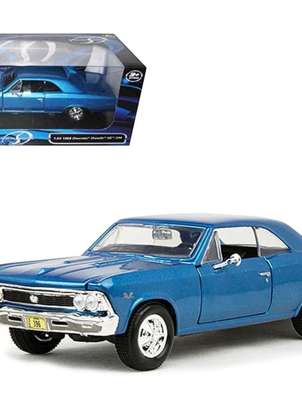 Die-Cast 1966 Chevrolet Chevelle SS Model Car - Blue